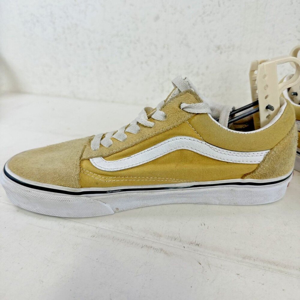 Vans Skate Old Skool Suede Canvas Shoes Banana Yellow Mens 6 Womens 7.5 - Picture 4 of 12